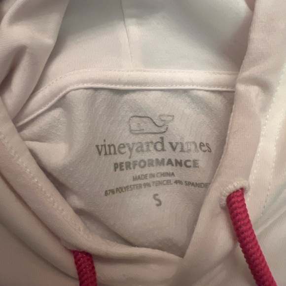 Vineyard Vines Performance White & Pink Long-sleeve Hoodie Size Small - Picture 5 of 6